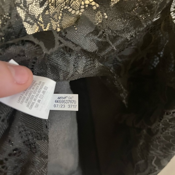 Aerie Black Lace corset Bra with Adjustable Straps - Picture 7 of 7